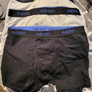 Innersy boys boxer briefs size 18-20 XL , 3 pack; 2 grey 1 black